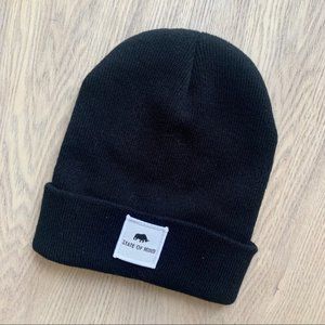 Nwot State Of Mind Nyc Black Beanie 